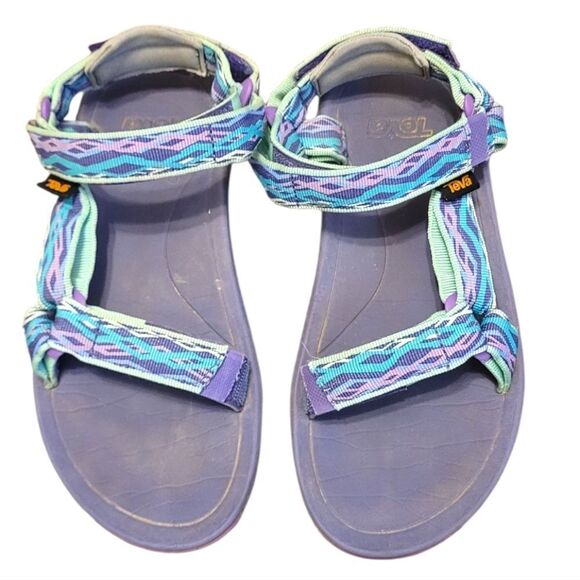 Teva Youth Purple Teal Hurricane XLT 2 Sandal Size US 4 - Picture 2 of 5
